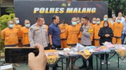 Satresnakoba Polres kabupaten Malang Telah Berhasil Amankan 18 Tersangka Penyalagunaan Narkotika