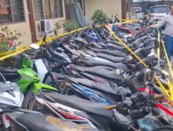 Gerebek Judi Sabung ayam Polres Lubuklinggau, Amankan 48 Kendaraan roda dua, satu unit mobil dan 10 ekor