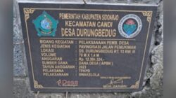 Diduga Dana Desa (DD) tahun 2022 Desa Durungbedug, Kecamatan Candi – Sidoarjo banyak Penyimpangan