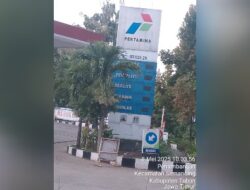 Kejahatan BBM Solar Subsidi oleh SPBU 53.623.29 di jalan Penambagan, Kecamatan Semanding, Tuban