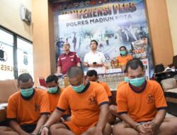 Polres Madiun Kota Berhasil Amankan Belasan Tersangka Kasus Pengeroyokan dan Penganiayaan