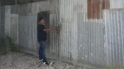 Kasat Reskrim Polres Pelabuhan Belawan AKP Riffi Noor Faizal, S.Tr.K., SIK Gudang dugaa  Penimbunan BBM itu Kosong