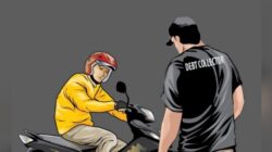 Debt Collector Bergaya Preman Jalanan Meresahkan Warga di Babat Lamongan