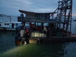 PT Timah Bersama Tim Gabungan Tertibkan Tambang Ilegal di Perairan Cupat Bangka Barat