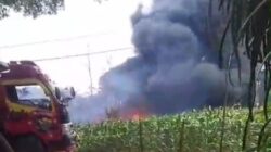 Sumur Minyak Tradisional di Dukuh Gendono, Desa Gandu, Kecamatan Bogorejo, Blora Terbakar