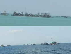 Skandal Pertambangan ilegal jenis Rajuk Tawer di Perairan Jungku Desa Air putih, Mentok
