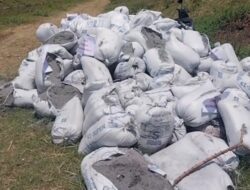 Polres Nganjuk Kecolongan, Puluhan Ton Limbah B3 Abu Alumunium diacak-acak di buang sembarangan oleh Pelaku