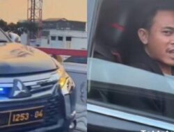 Polisi Amankan Sopir Pajero dengan Strobo dan Pelat Dinas Palsu