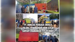 PT. Bangka Perkasa Energy Dalang Penimbunan BBM Solar Subsidi diamankan Polda Babel