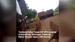 Tambang Galian Tanpa IUP OPK Lengkap di Sumberejo, Winongan Menui Sorotan Tajam LSM Gmicak