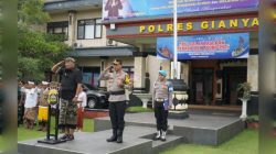 Polres Gianyar Gelar Apel Pasukan Operasi Lilin Agung 2025