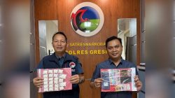Polres Gresik Amankan Tersangka Pengedar Ribuan  Pil Koplo di Tlogopojok
