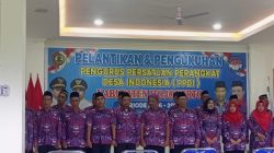 Pelantikan pengurus PPDI Kabupaten Mojokerto digelar di Aula Gedung Serbaguna Afia Desa Kembangbelor Kecamatan Pacet